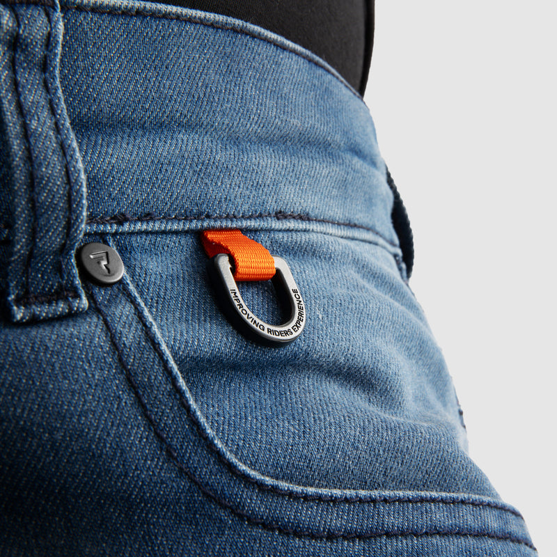 Rebelhorn Revolt Jeans Monolayer Washed Blue FREE UK Delivery, FREE 365 Day Returns | Moto Central