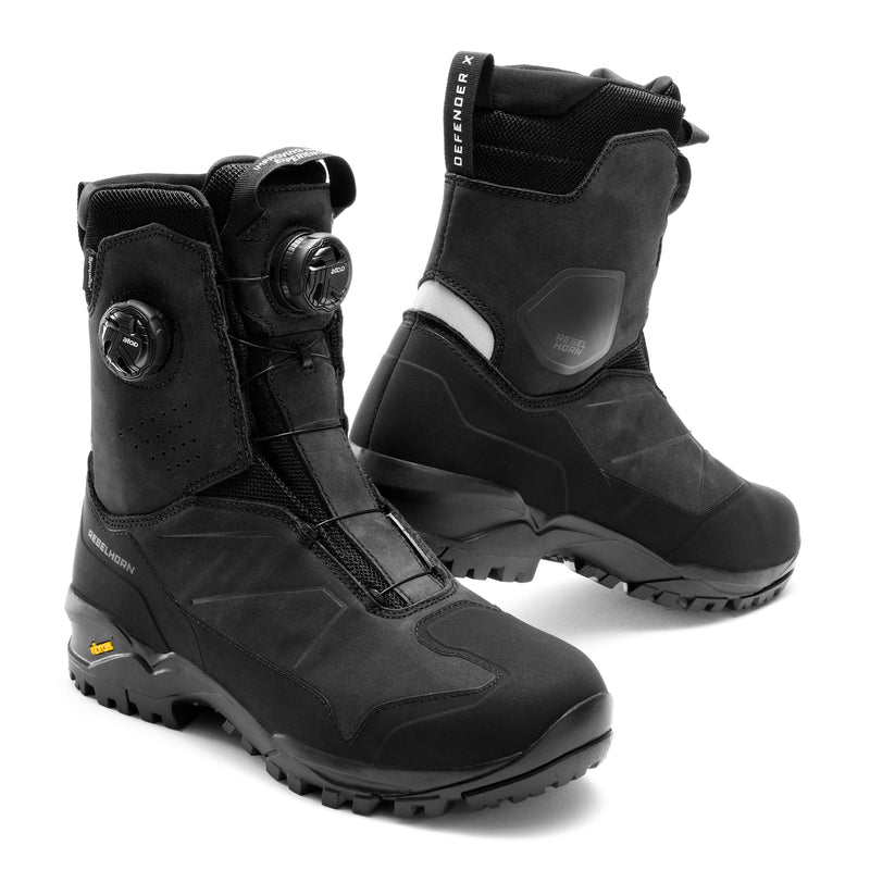 Rebelhorn Defender-X Boots Black FREE UK Delivery, FREE 365 Day Returns | Moto Central