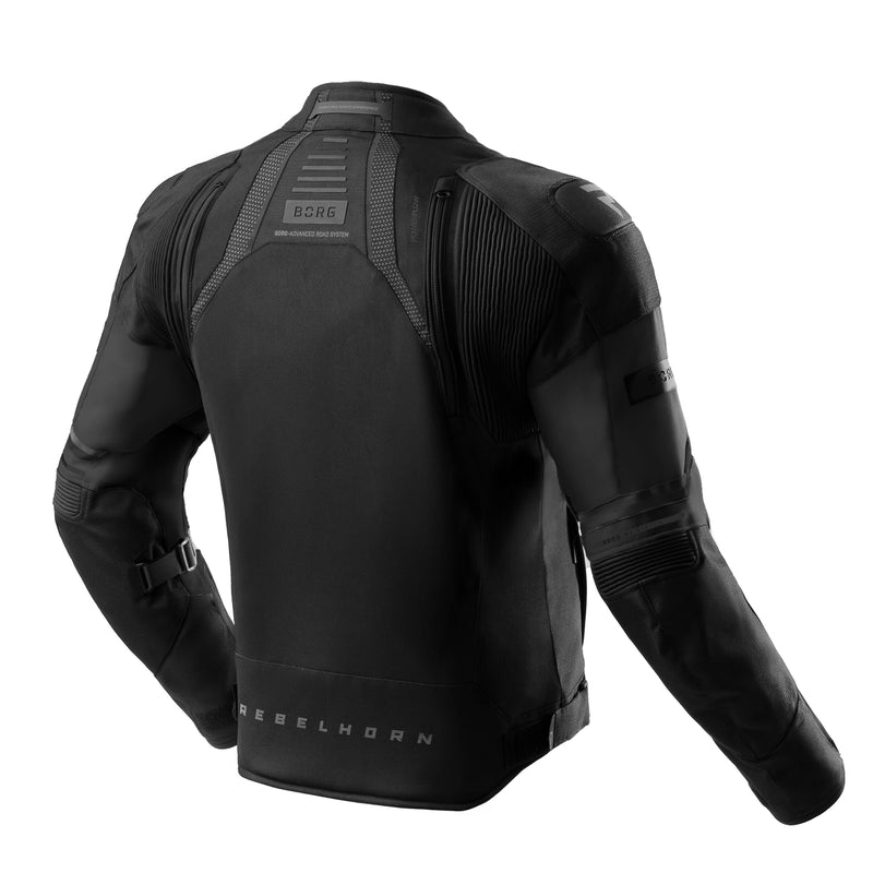 Rebelhorn Borg 2 Textile Jacket Black FREE UK Delivery, FREE 365 Day Returns | Moto Central