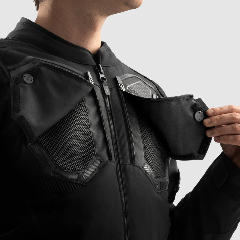 Rebelhorn Borg 2 Textile Jacket Black FREE UK Delivery, FREE 365 Day Returns | Moto Central