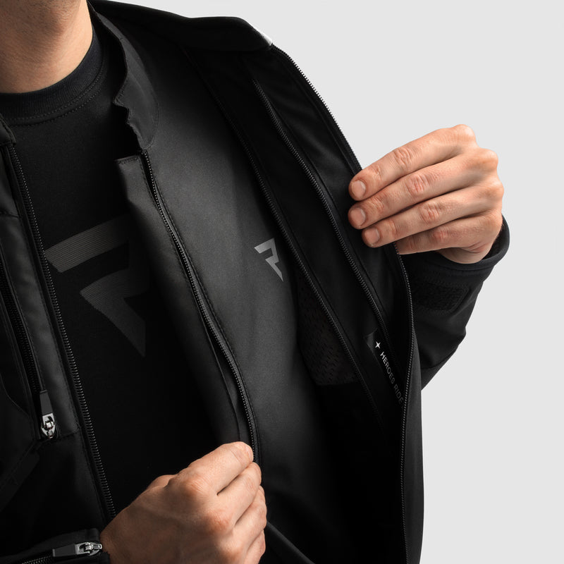 Rebelhorn Borg 2 Textile Jacket Black FREE UK Delivery, FREE 365 Day Returns | Moto Central