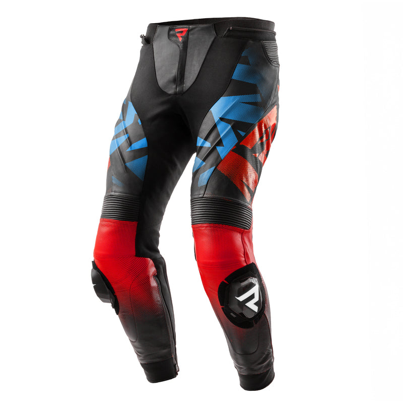 Rebelhorn Inferno Leather Trouser Black / Blue / White / Red FREE UK Delivery, FREE 365 Day Returns | Moto Central