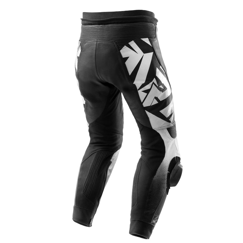 Rebelhorn Inferno Leather Trouser Black / White FREE UK Delivery, FREE 365 Day Returns | Moto Central