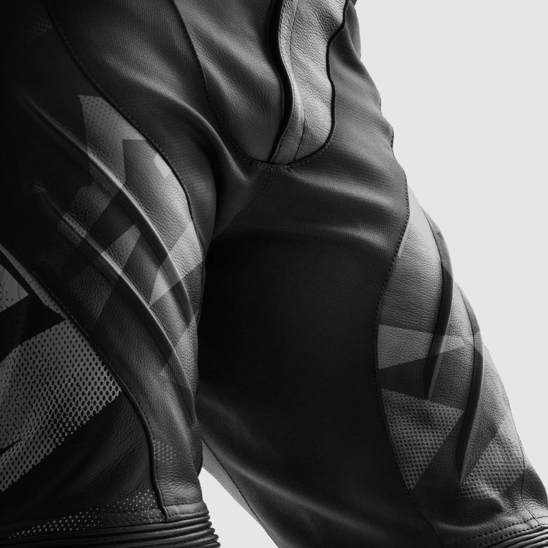 Rebelhorn Inferno Leather Trouser Black / White FREE UK Delivery, FREE 365 Day Returns | Moto Central