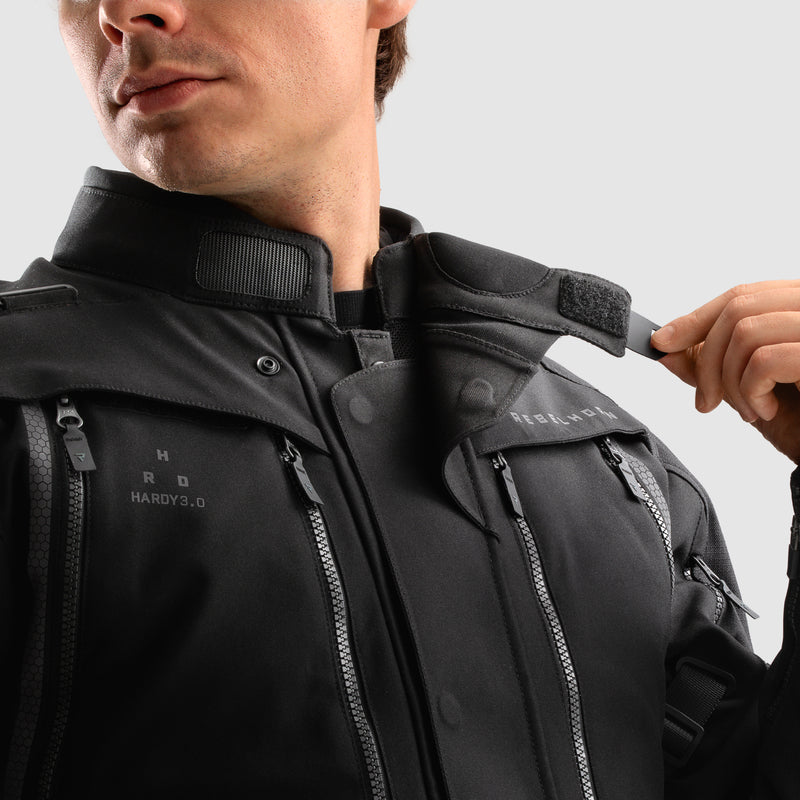 Rebelhorn Hardy 3.0 Textile Jacket Black FREE UK Delivery, FREE 365 Day Returns | Moto Central