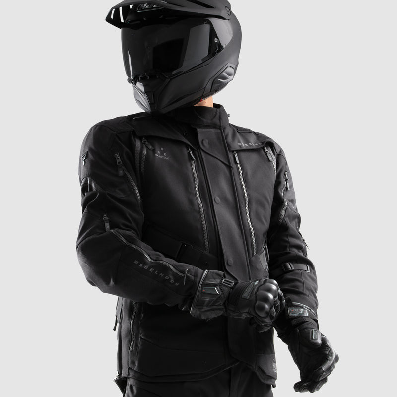 Rebelhorn Hardy 3.0 Textile Jacket Black FREE UK Delivery, FREE 365 Day Returns | Moto Central