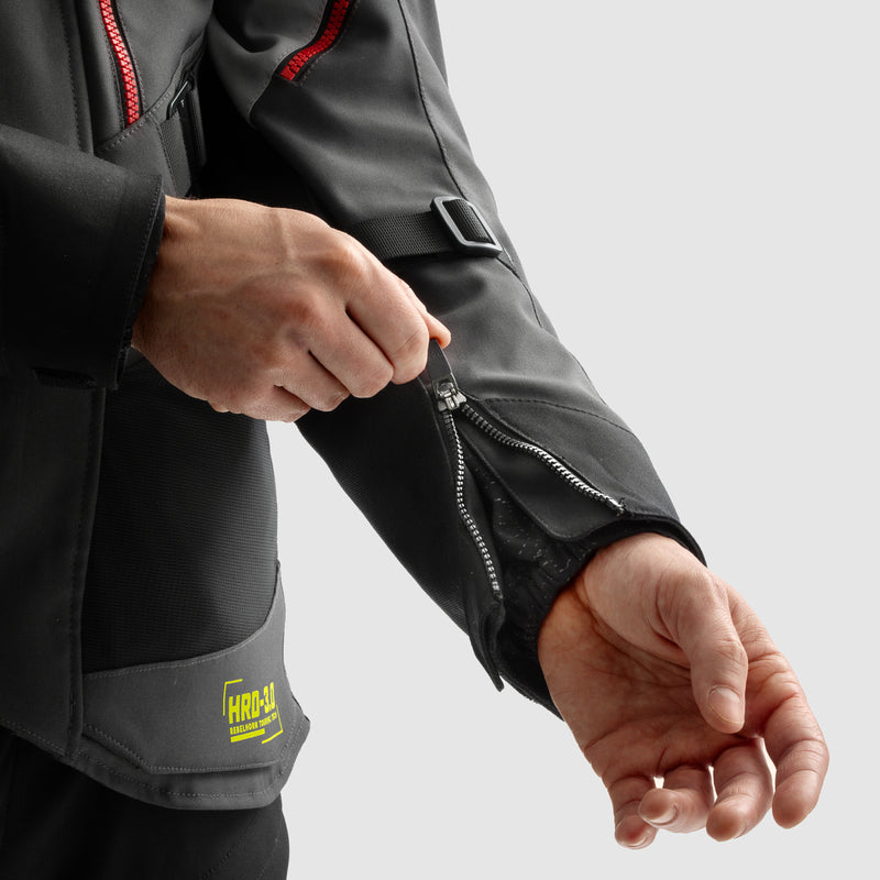 Rebelhorn Hardy 3.0 Textile Jacket Dark Grey / Black / Fluo Yellow FREE UK Delivery, FREE 365 Day Returns | Moto Central