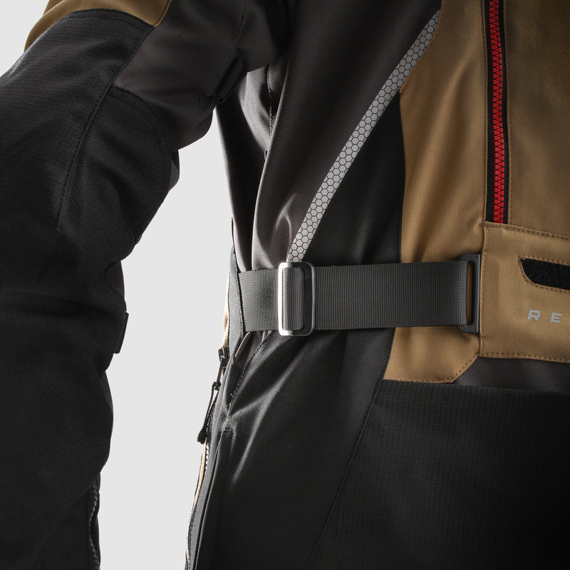 Rebelhorn Hardy 3.0 Textile Jacket Desert / Grey / Red FREE UK Delivery, FREE 365 Day Returns | Moto Central