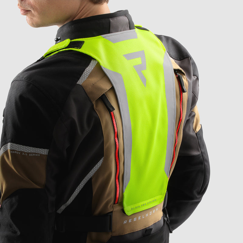 Rebelhorn Hardy 3.0 Textile Jacket Desert / Grey / Red FREE UK Delivery, FREE 365 Day Returns | Moto Central