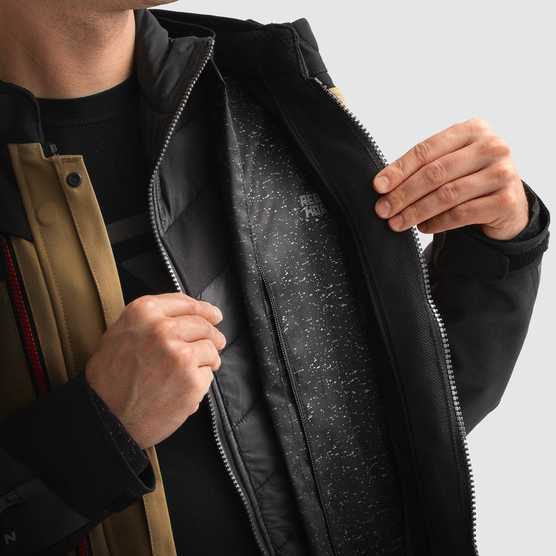 Rebelhorn Hardy 3.0 Textile Jacket Desert / Grey / Red FREE UK Delivery, FREE 365 Day Returns | Moto Central