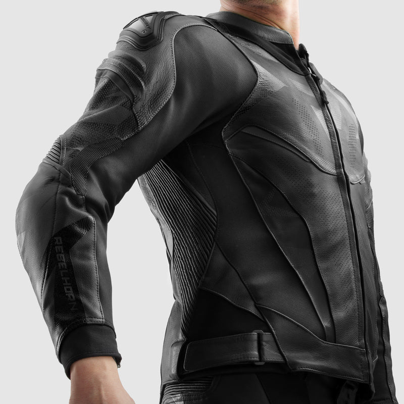 Rebelhorn Inferno Leather Jacket Black FREE UK Delivery, FREE 365 Day Returns | Moto Central