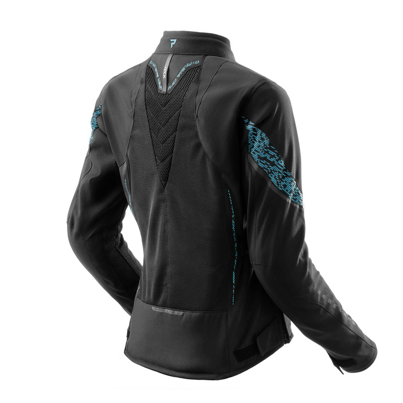 Rebelhorn Jax Ladies Textile Jacket Black / Blue FREE UK Delivery, FREE 365 Day Returns | Moto Central