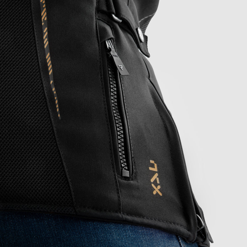 Rebelhorn Jax Ladies Textile Jacket Black / Gold FREE UK Delivery, FREE 365 Day Returns | Moto Central