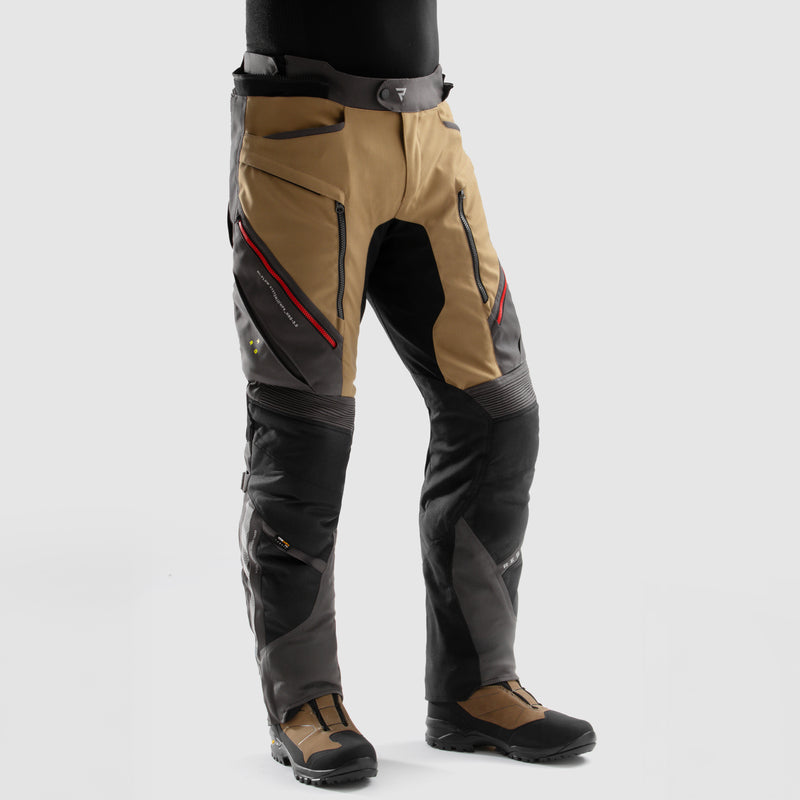 Rebelhorn Hardy 3.0 Textile Trouser Desert / Grey / Red FREE UK Delivery, FREE 365 Day Returns | Moto Central