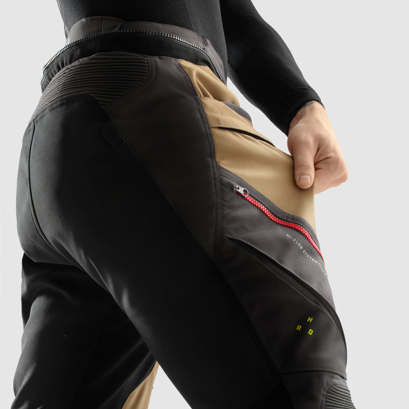Rebelhorn Hardy 3.0 Textile Trouser Desert / Grey / Red FREE UK Delivery, FREE 365 Day Returns | Moto Central