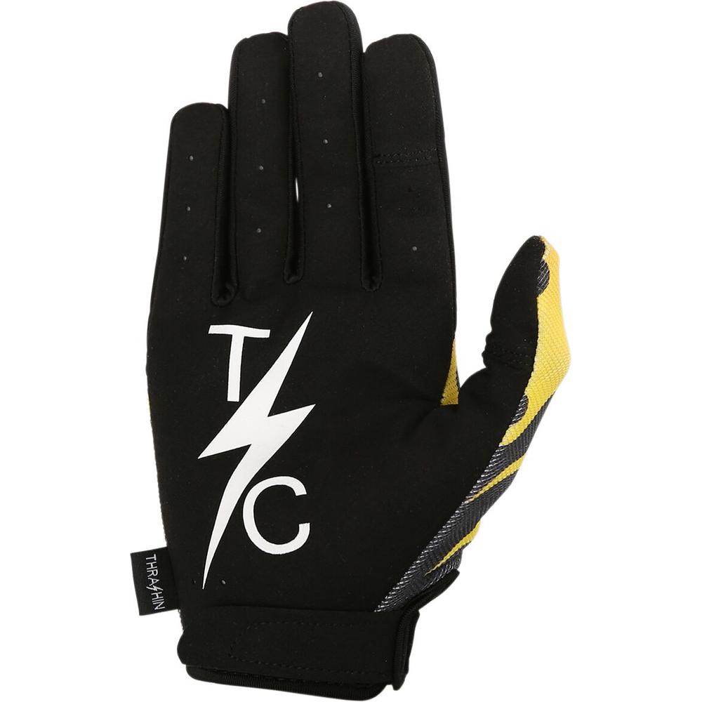 Thrashin Supply Company Stealth Textile Gloves Black / Orange / Yellow Flame