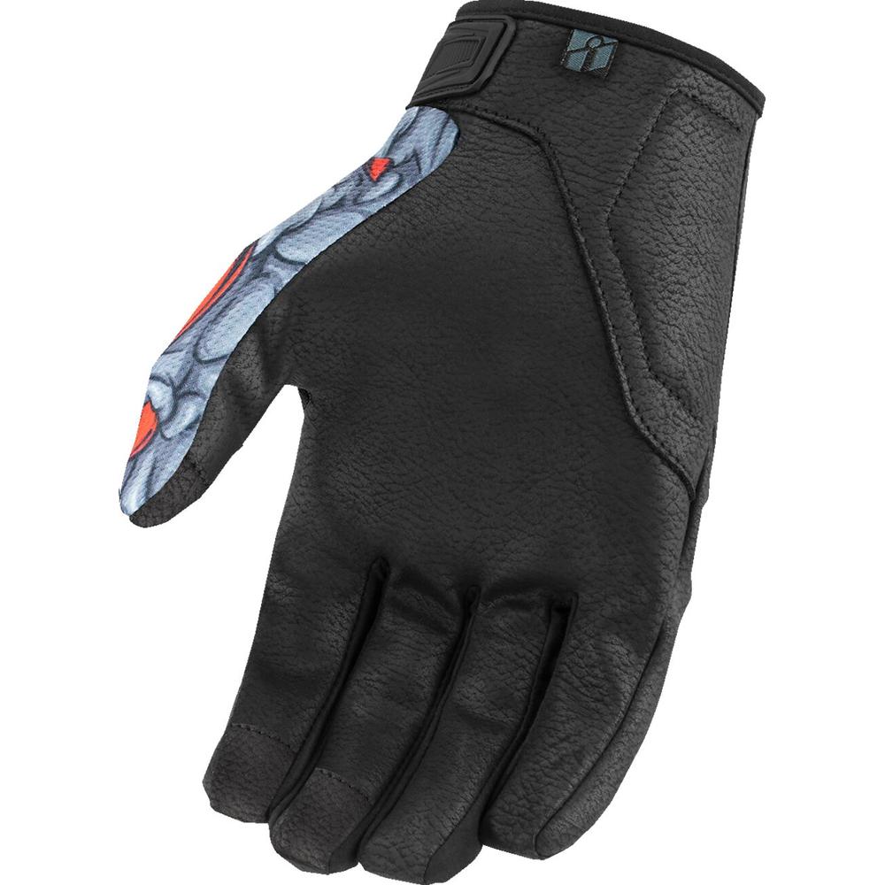 Icon Hooligan Kryola Kreep Gloves Black / Grey / Red