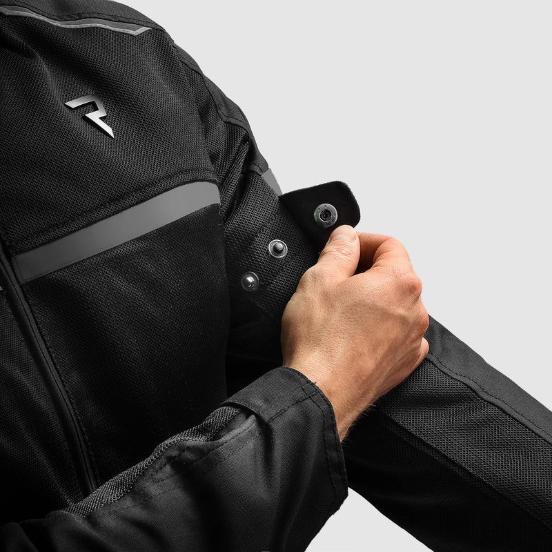 Rebelhorn Echo Textile Jacket Black FREE UK Delivery, FREE 365 Day Returns | Moto Central