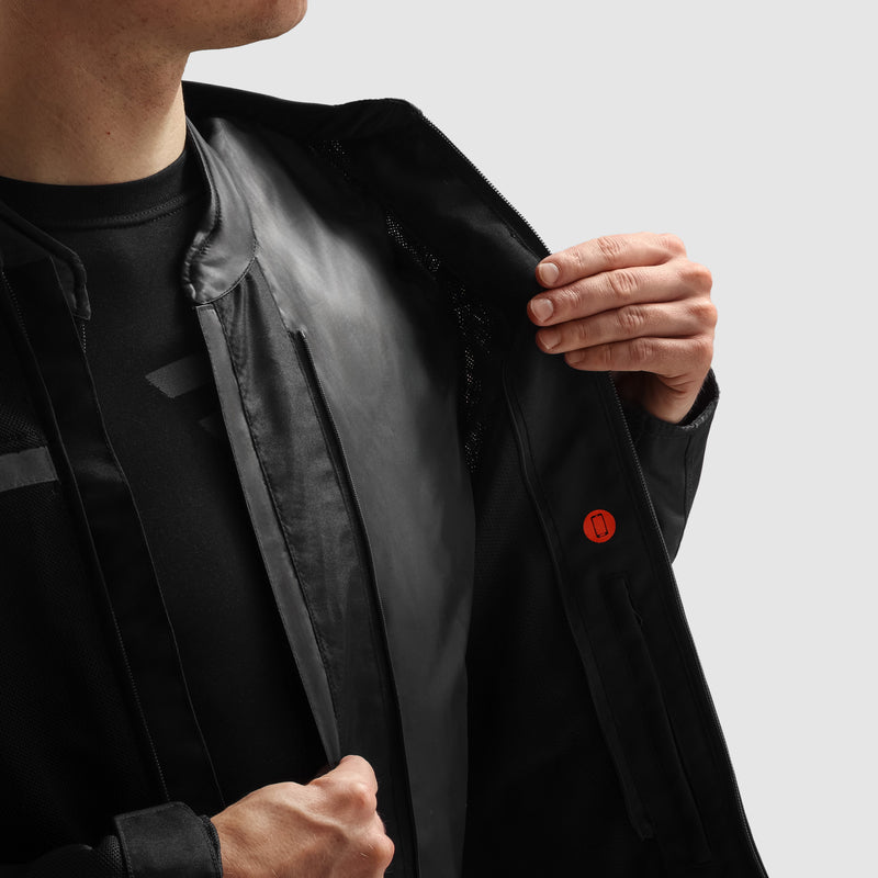 Rebelhorn Echo Textile Jacket Black FREE UK Delivery, FREE 365 Day Returns | Moto Central