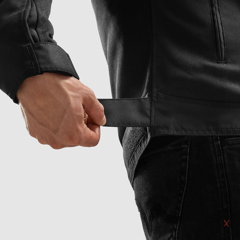 Rebelhorn Echo Textile Jacket Black / Fluo Yellow FREE UK Delivery, FREE 365 Day Returns | Moto Central