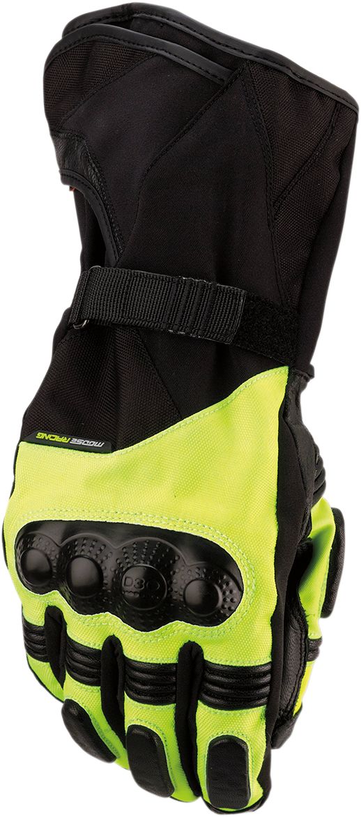 Moose Racing S19 ADV1 Long Textile Gloves Black / Hi-Viz