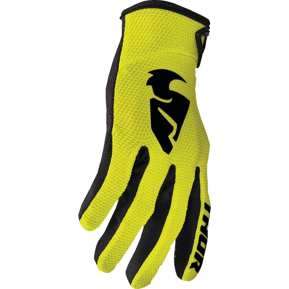Thor Sector Youth Textile Gloves Acid Green
