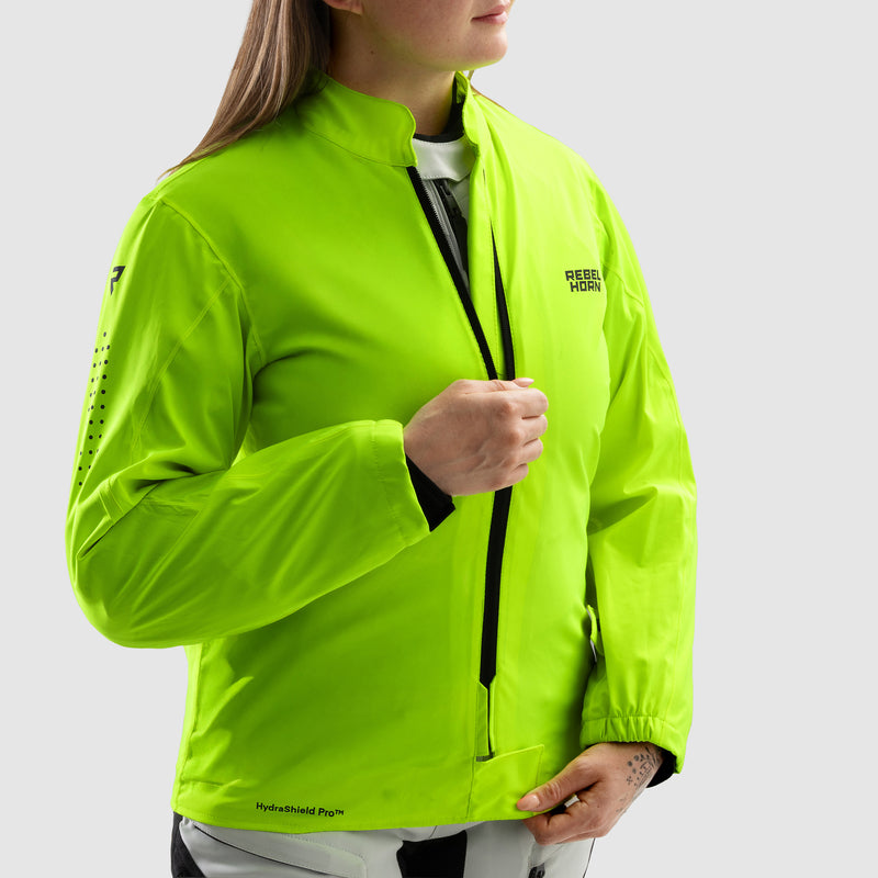 Rebelhorn Hardy 3.0 Ladies Textile Jacket Black / Light Grey / Fluo Yellow FREE UK Delivery, FREE 365 Day Returns | Moto Central