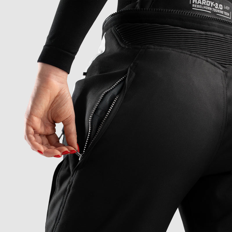 Rebelhorn Hardy 3.0 Ladies Textile Trouser Black / Grey FREE UK Delivery, FREE 365 Day Returns | Moto Central