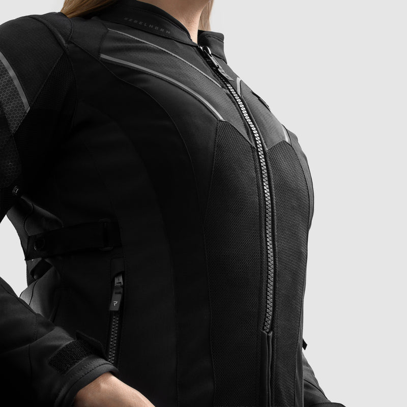 Rebelhorn Hiflow 5 Ladies Textile Jacket Black FREE UK Delivery, FREE 365 Day Returns | Moto Central