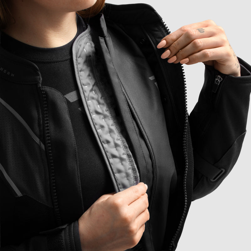 Rebelhorn Hiflow 5 Ladies Textile Jacket Black FREE UK Delivery, FREE 365 Day Returns | Moto Central