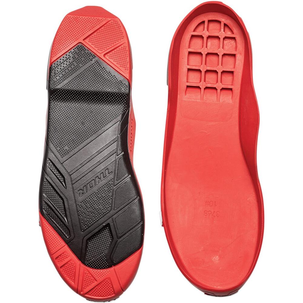 Thor Radial Boots Replacement Outsoles Black / Red