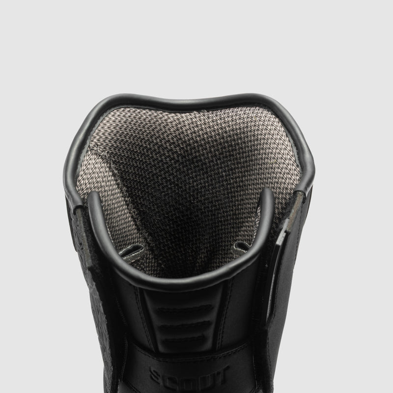 Rebelhorn Scout High Heel Boots Matt Black FREE UK Delivery, FREE 365 Day Returns | Moto Central