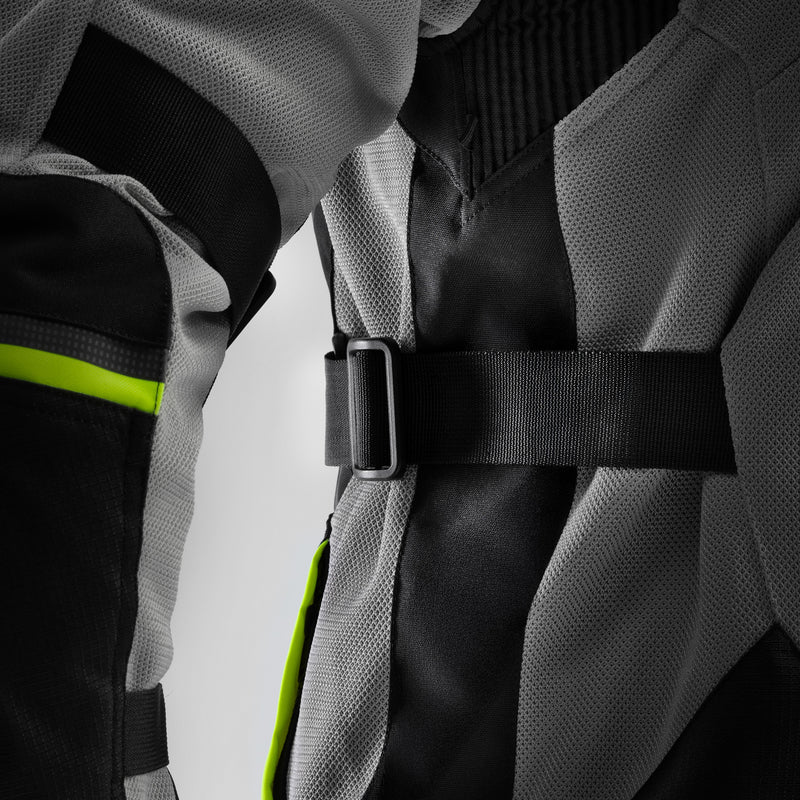 Rebelhorn Scandal 3 Textile Jacket Black / Grey / Fluo Yellow FREE UK Delivery, FREE 365 Day Returns | Moto Central