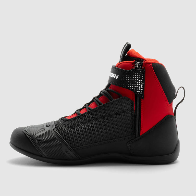 Rebelhorn Swift Boots Black / Red FREE UK Delivery, FREE 365 Day Returns | Moto Central
