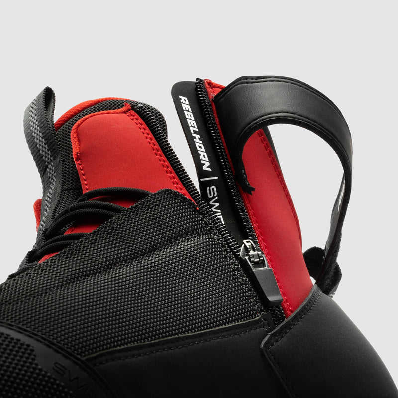 Rebelhorn Swift Boots Black / Red FREE UK Delivery, FREE 365 Day Returns | Moto Central