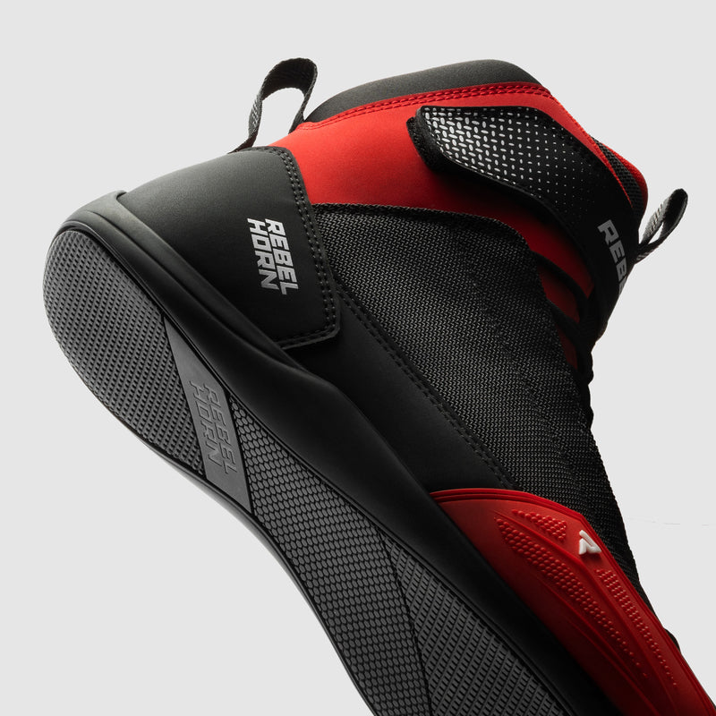 Rebelhorn Swift Boots Black / Red FREE UK Delivery, FREE 365 Day Returns | Moto Central