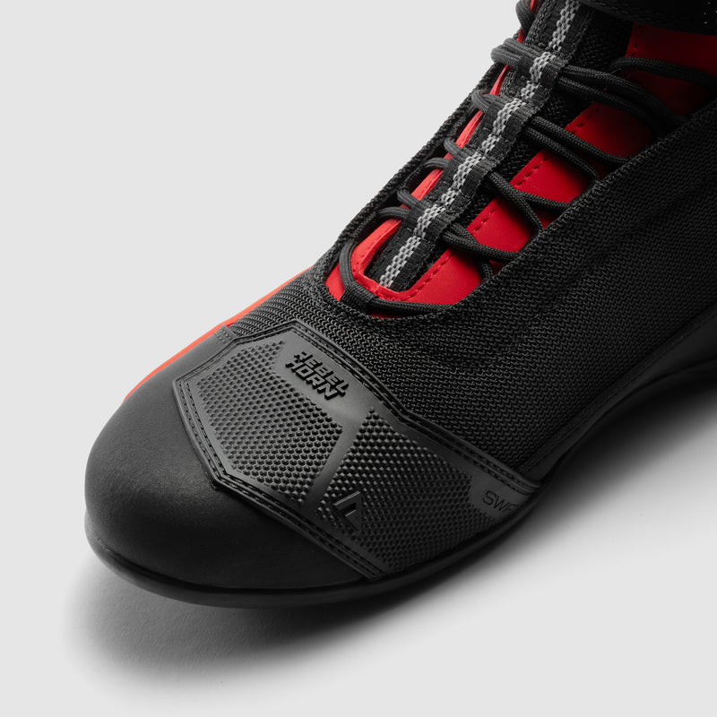Rebelhorn Swift Boots Black / Red FREE UK Delivery, FREE 365 Day Returns | Moto Central