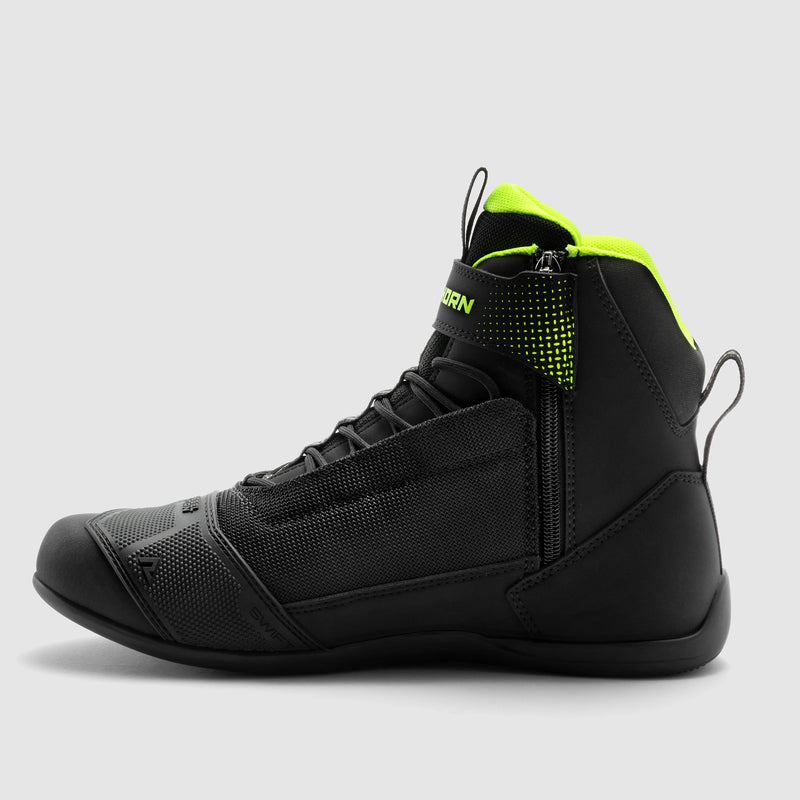 Rebelhorn Swift Boots Black / Fluo Yellow FREE UK Delivery, FREE 365 Day Returns | Moto Central
