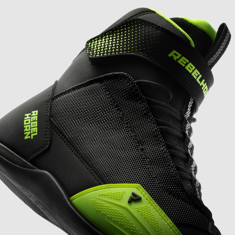 Rebelhorn Swift Boots Black / Fluo Yellow FREE UK Delivery, FREE 365 Day Returns | Moto Central