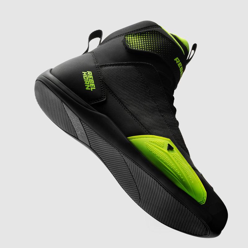 Rebelhorn Swift Boots Black / Fluo Yellow FREE UK Delivery, FREE 365 Day Returns | Moto Central