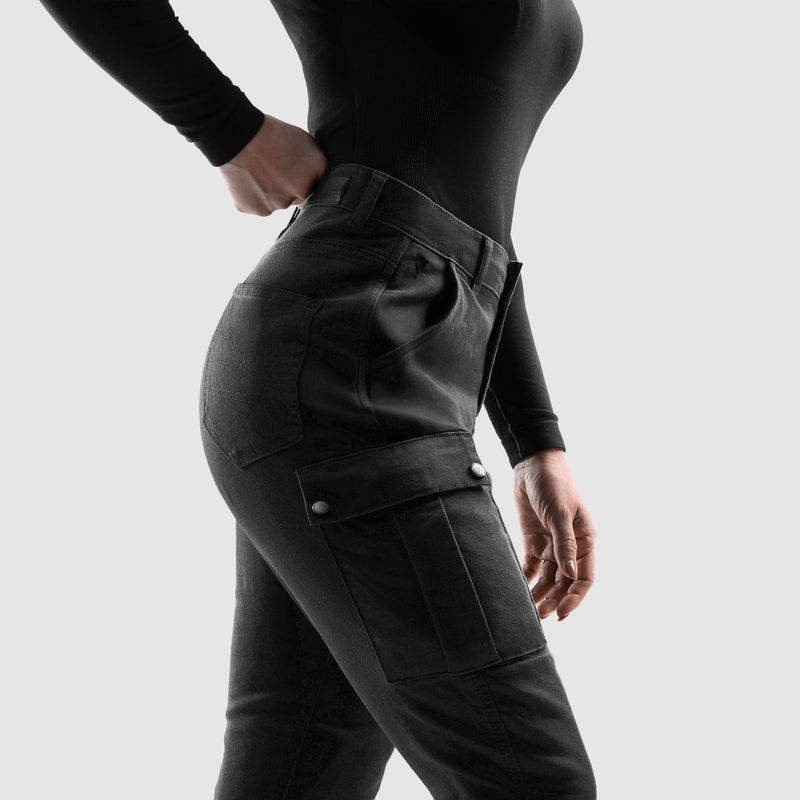 Rebelhorn Faster Ladies Jeans Black FREE UK Delivery, FREE 365 Day Returns | Moto Central