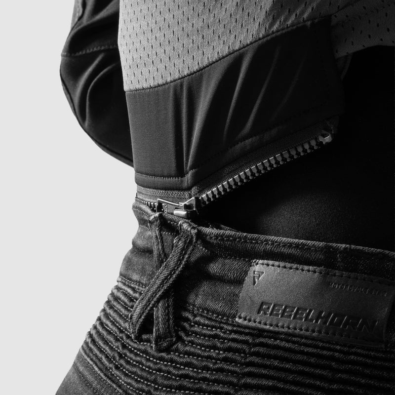 Rebelhorn Agness 2 Ladies Jeans Monolayer Washed Black FREE UK Delivery, FREE 365 Day Returns | Moto Central