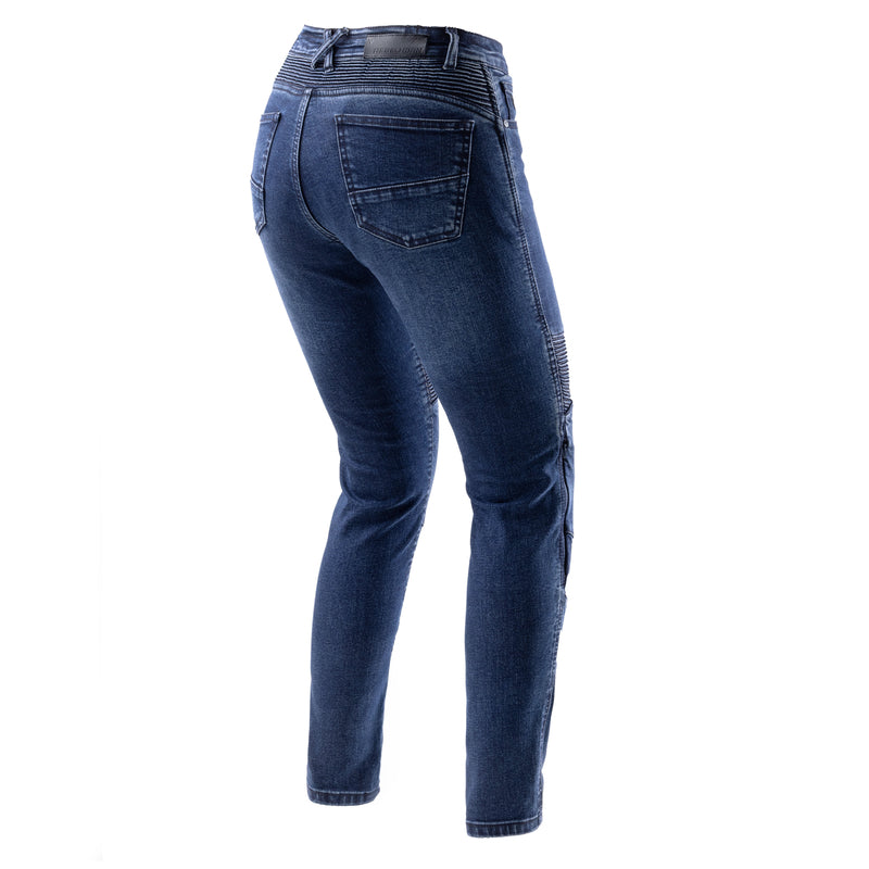 Rebelhorn Agness 2 Ladies Jeans Monolayer Washed Blue FREE UK Delivery, FREE 365 Day Returns | Moto Central