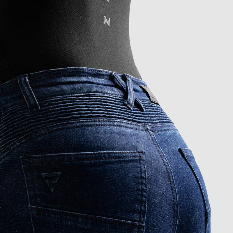 Rebelhorn Agness 2 Ladies Jeans Monolayer Washed Blue FREE UK Delivery, FREE 365 Day Returns | Moto Central