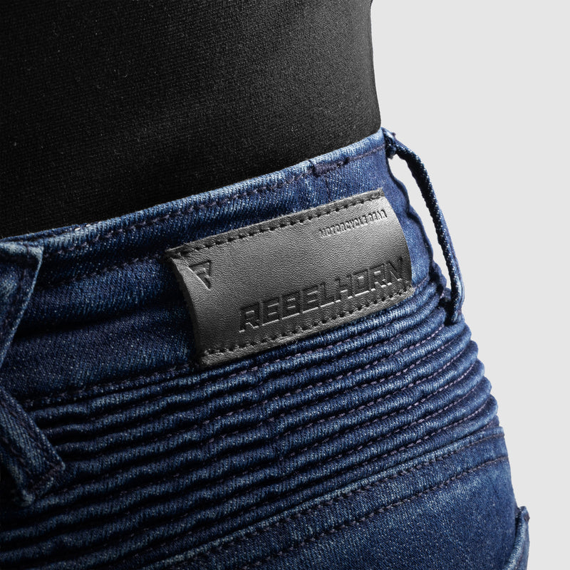 Rebelhorn Agness 2 Ladies Jeans Monolayer Washed Blue FREE UK Delivery, FREE 365 Day Returns | Moto Central