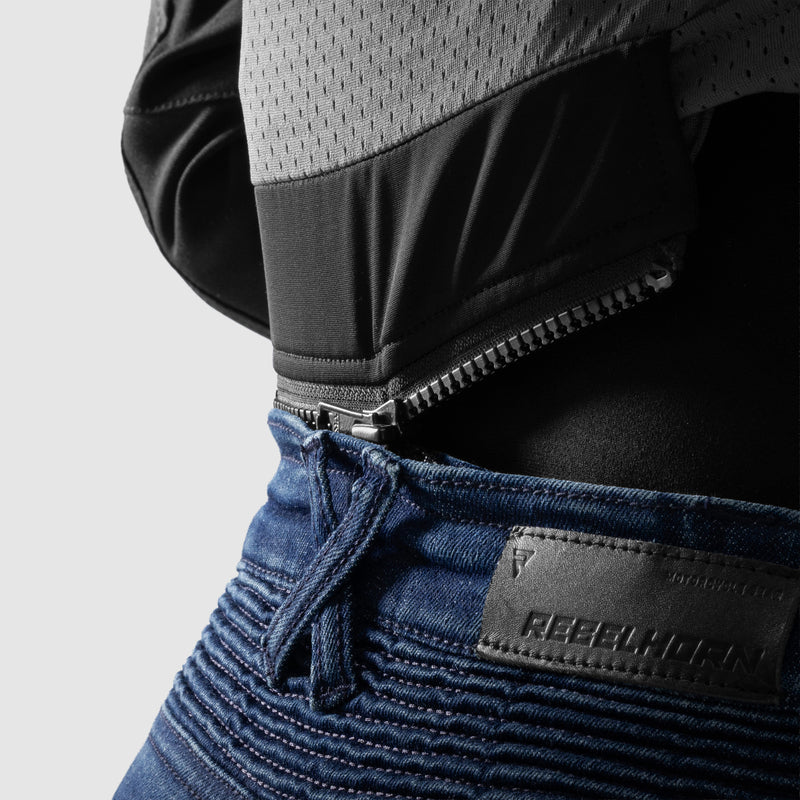 Rebelhorn Agness 2 Ladies Jeans Monolayer Washed Blue FREE UK Delivery, FREE 365 Day Returns | Moto Central