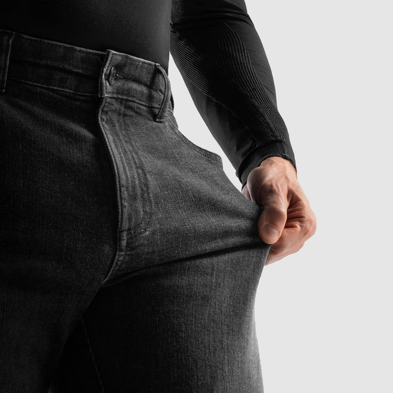 Rebelhorn Classic Jeans Monolayer Washed Black FREE UK Delivery, FREE 365 Day Returns | Moto Central