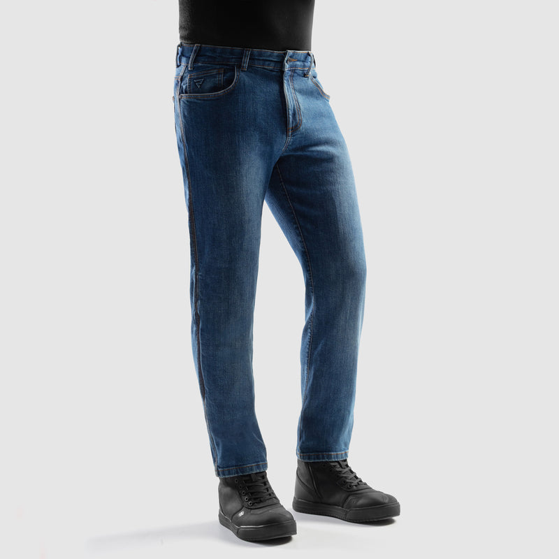 Rebelhorn Classic Jeans Monolayer Washed Blue FREE UK Delivery, FREE 365 Day Returns | Moto Central