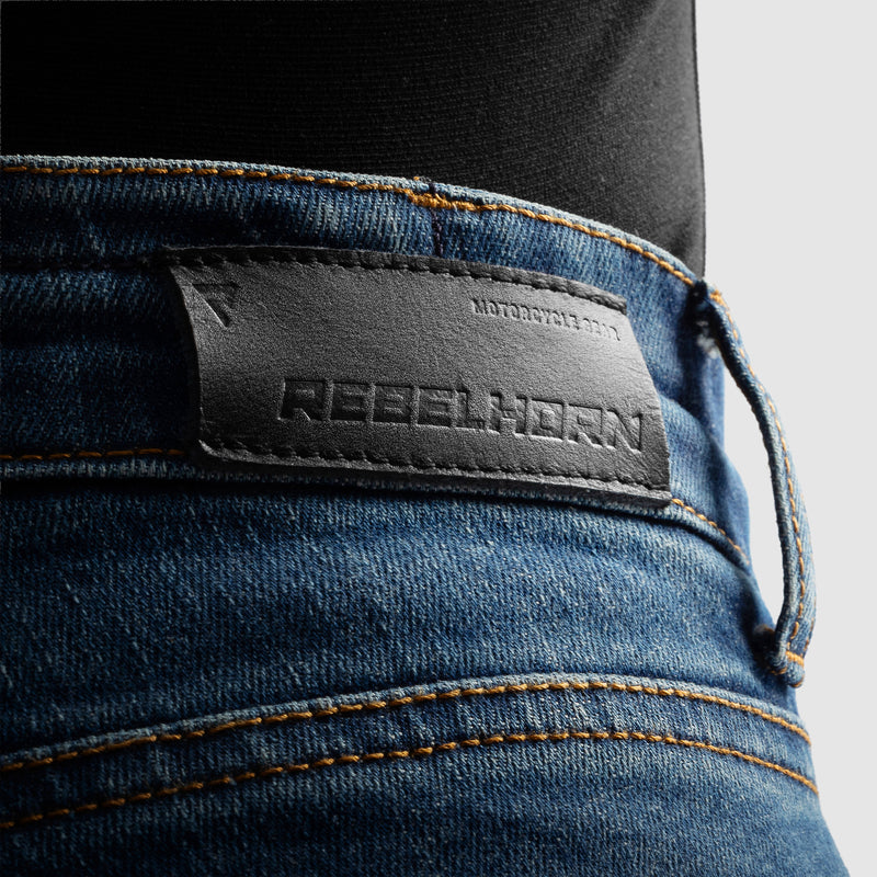 Rebelhorn Classic Jeans Monolayer Washed Blue FREE UK Delivery, FREE 365 Day Returns | Moto Central
