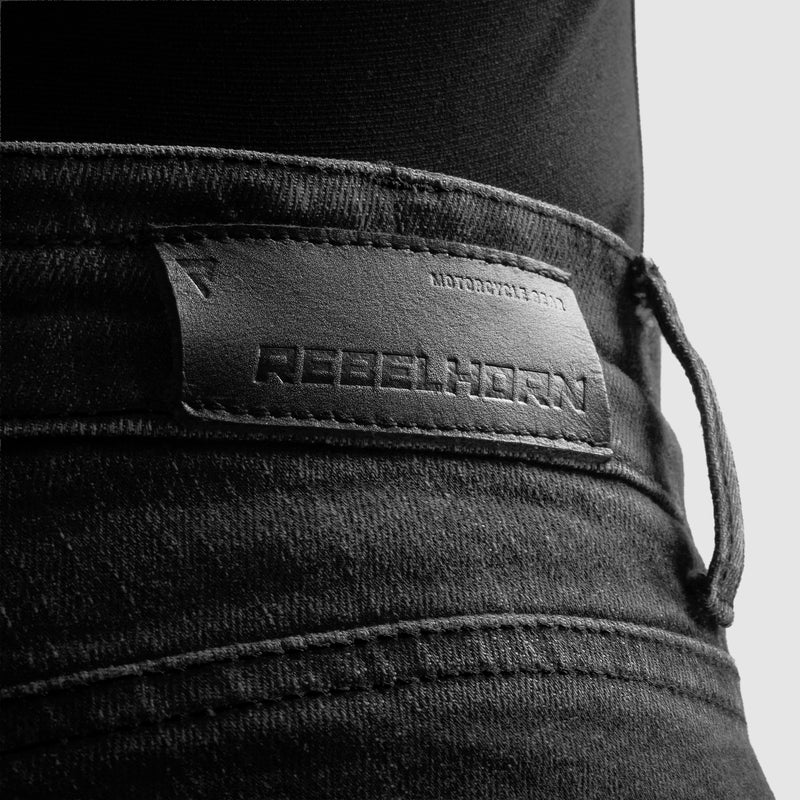 Rebelhorn Classic Ladies Jeans Monolayer Washed Black FREE UK Delivery, FREE 365 Day Returns | Moto Central